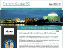 Tablet Screenshot of criminaldefenseattorneydc.com